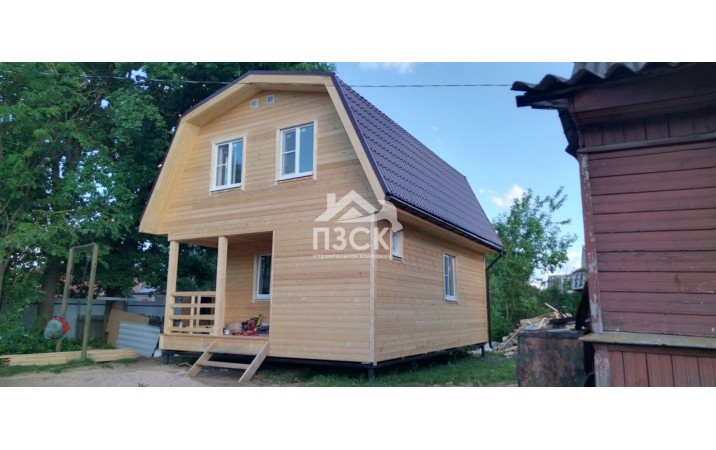 Каркасный дом 8x6 в посёлке Мыза-Ивановка. Дата окончания строительства:15.07.2022г.