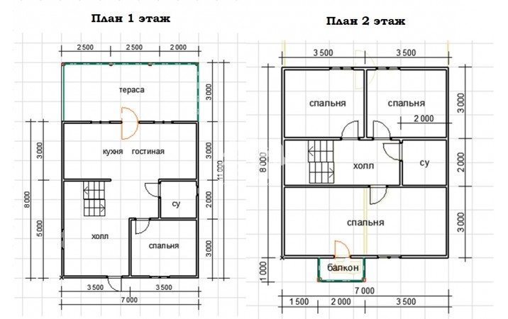  Каркасный дом по индивидуальному проекту 7х9м в КП Лес и Озеро. Дата окончания строительства:17.04.2022г.