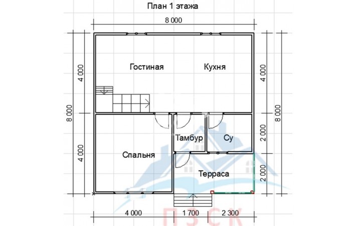Каркасный дом в КП Петровская Слобода. Дата окончания строительства:17.06.2022г.